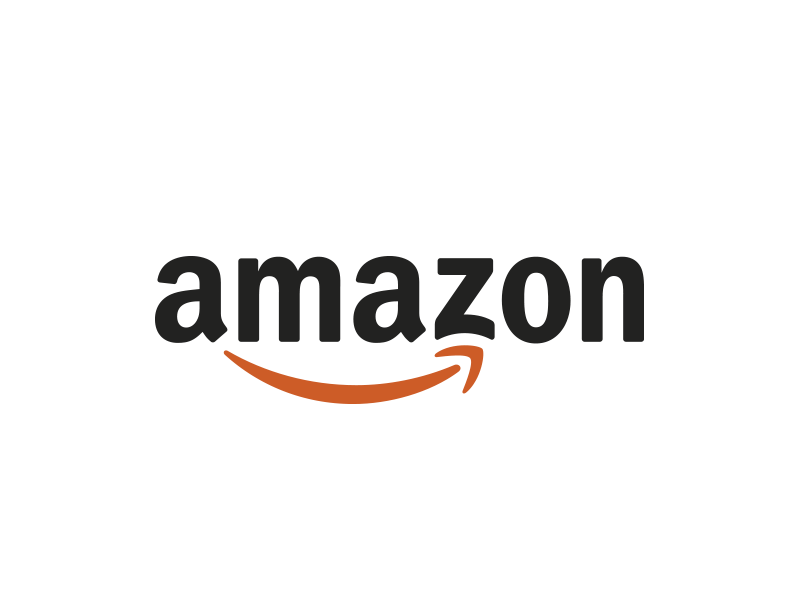 Logo Design Beispiel Amazon – Wort-Bildmarke mit Pfeil von A bis Z