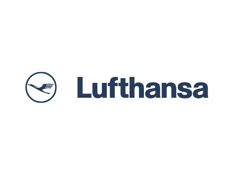 Logogestaltung Lufthansa – Wort-Bildmarke mit Kranich im Kreis
